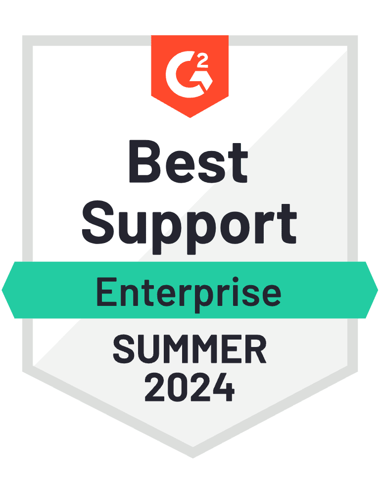 Best Support Enterprise Summer 2024