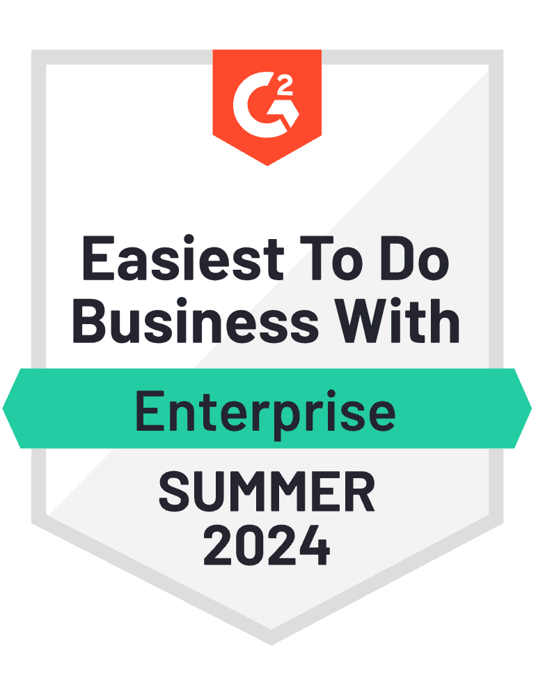 Easiets to do business with Enterprise Summer 2024