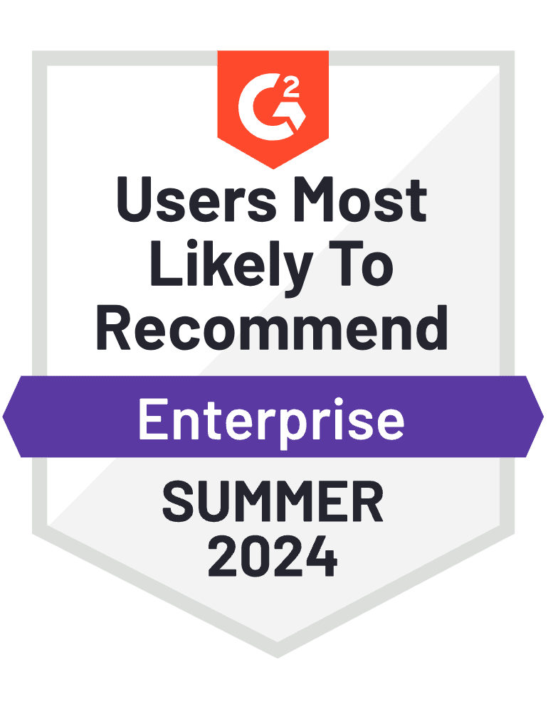 Users Most likely to recommend Enterprise Summer 2024